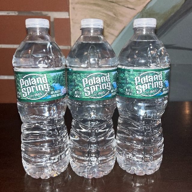 BOTTLE OF WATER.